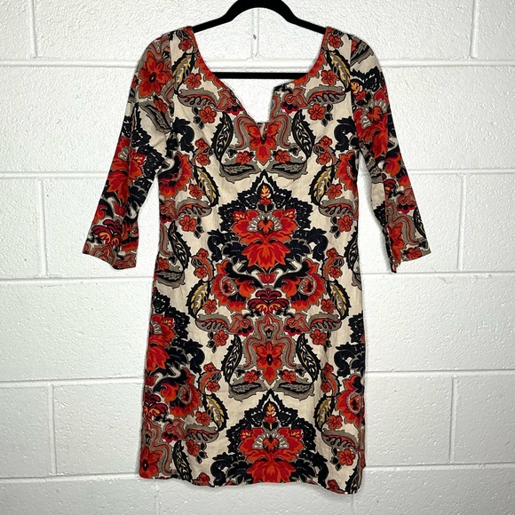 J. Crew Dresses & Skirts - < J. Crew 100% Linen Floral Pattern Shift Dress >